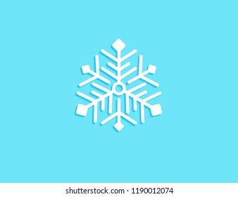 snowflakes piece in the light blue background vector design for cover, greeting card, poster, and more
