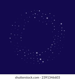 Snowflakes PNG Background. Winter Vector Abstract Overlay. White Snow Flakes Falling. Snowdrift with Cosmic Dust. Galaxy Dots with Bokeh. Isolated New Year Filter. Realistic Frozen Texture.