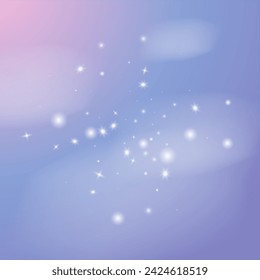 Snowflakes PNG Background. Winter Vector Abstract Overlay. White Snow Flakes Falling. Snowdrift with Cosmic Dust. Galaxy Dots with Bokeh. Isolated New Year Filter. Realistic Frozen Texture.