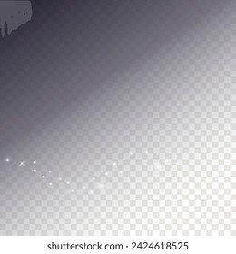 Snowflakes PNG Background. Winter Vector Abstract Overlay. White Snow Flakes Falling. Snowdrift with Cosmic Dust. Galaxy Dots with Bokeh. Isolated New Year Filter. Realistic Frozen Texture.