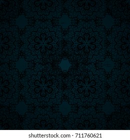 Snowflakes radial background. Isolated nice snowflakes on dark background.Vector illustration.