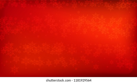 
Snowflakes Red Christmas Background. Element of Design with Snow for a Postcard, Invitation Card, Banner, Flyer.  Vector Falling Snowflakes on a Red Background.
