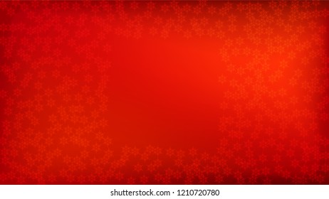
Snowflakes Red Christmas Background. Element of Design with Snow for a Postcard, Invitation Card, Banner, Flyer.  Vector Falling Snowflakes on a Red Background.
