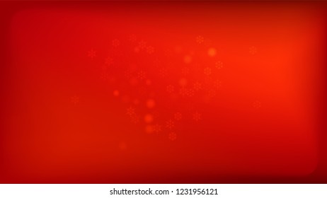 
Snowflakes Red Christmas Background. Element of Design with Snow for a Postcard, Invitation Card, Banner, Flyer.  Vector Falling Snowflakes on a Red Background.
