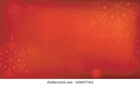 
Snowflakes Red Christmas Background. Element of Design with Snow for a Postcard, Invitation Card, Banner, Flyer.  Vector Falling Snowflakes on a Red Background.
