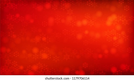 
Snowflakes Red Christmas Background. Vector Falling Snowflakes on a Red Background.
