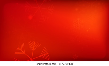 
Snowflakes Red Christmas Background. Vector Falling Snowflakes on a Red Background. Element of Design with Snow for a Postcard, Invitation Card, Banner, Flyer.  
