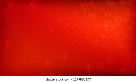 
Snowflakes Red Christmas Background. Vector Falling Snowflakes on a Red Background. Element of Design with Snow for a Postcard, Invitation Card, Banner, Flyer.  
