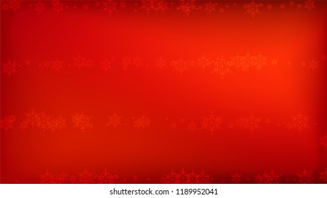 
Snowflakes Red Christmas Background. Vector Falling Snowflakes on a Red Background.

