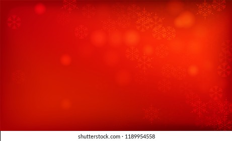 
Snowflakes Red Christmas Background. Vector Falling Snowflakes on a Red Background.
