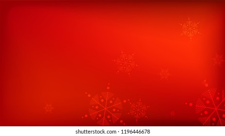 
Snowflakes Red Christmas Background. Vector Falling Snowflakes on a Red Background. Element of Design with Snow for a Postcard, Invitation Card, Banner, Flyer.  
