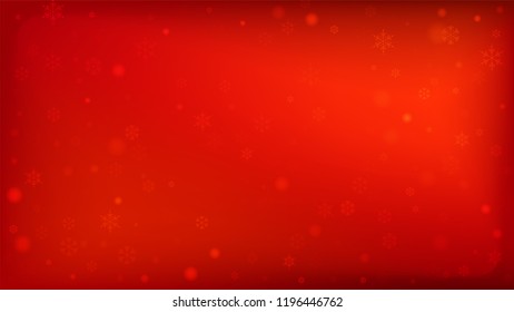 
Snowflakes Red Christmas Background. Vector Falling Snowflakes on a Red Background.

