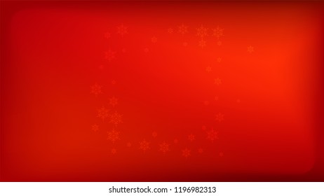 
Snowflakes Red Christmas Background. Vector Falling Snowflakes on a Red Background.
