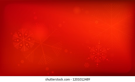 
Snowflakes Red Christmas Background. Vector Falling Snowflakes on a Red Background.
