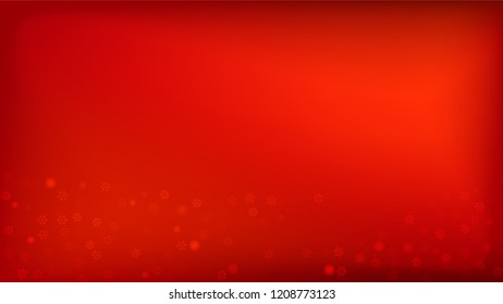 
Snowflakes Red Christmas Background. Vector Falling Snowflakes on a Red Background. Element of Design with Snow for a Postcard, Invitation Card, Banner, Flyer.  
