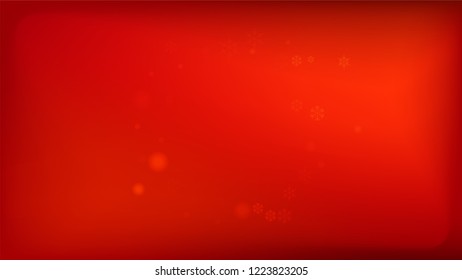 Snowflakes Red Christmas Background. Vector Falling Snowflakes on a Red Background. Element of Design with Snow for a Postcard, Invitation Card, Banner, Flyer.  
