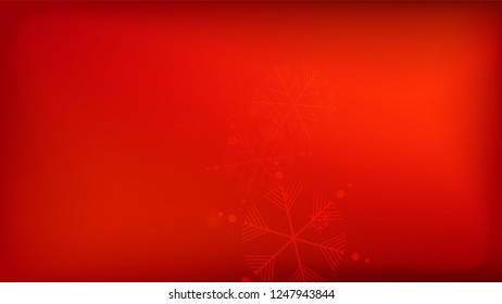 
Snowflakes Red Christmas Background. Vector Falling Snowflakes on a Red Background. Element of Design with Snow for a Postcard, Invitation Card, Banner, Flyer.  
