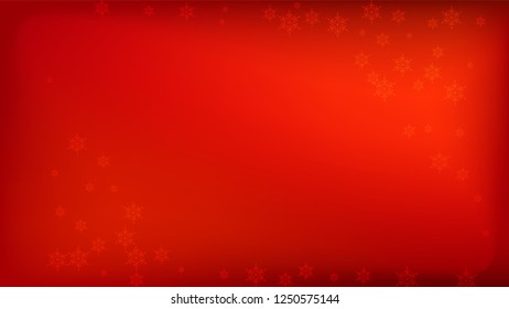 
Snowflakes Red Christmas Background. Vector Falling Snowflakes on a Red Background.
