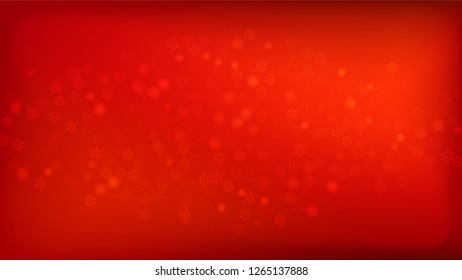 
Snowflakes Red Christmas Background. Vector Falling Snowflakes on a Red Background. Element of Design with Snow for a Postcard, Invitation Card, Banner, Flyer.  
