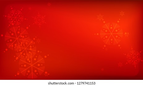 
Snowflakes Red Christmas Background. Vector Falling Snowflakes on a Red Background. Element of Design with Snow for a Postcard, Invitation Card, Banner, Flyer.  
