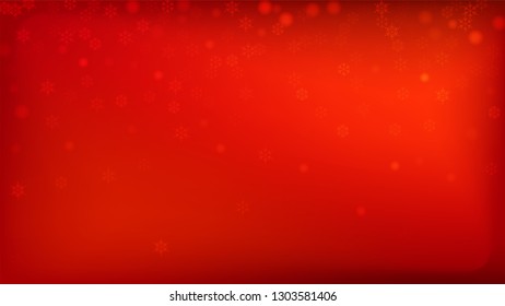 
Snowflakes Red Christmas Background. Vector Falling Snowflakes on a Red Background.
