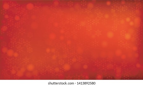 
Snowflakes Red Christmas Background. Vector Falling Snowflakes on a Red Background.
