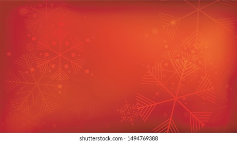 
Snowflakes Red Christmas Background. Vector Falling Snowflakes on a Red Background.
