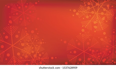 
Snowflakes Red Christmas Background. Vector Falling Snowflakes on a Red Background. Element of Design with Snow for a Postcard, Invitation Card, Banner, Flyer.  
