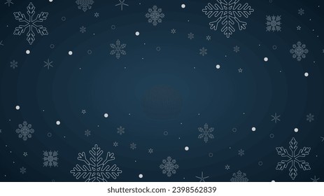 Snowflakes seamless background ,Merry Christmas  and Happy New Year background ,element in Christmas holiday , Flat Modern design , illustration Vector EPS 10
