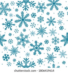 El fondo fluido del copo de nieve. Ilustración del vector