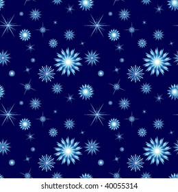 snowflakes seamless background. vector illustration