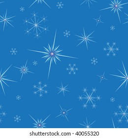 snowflakes seamless background. vector illustration