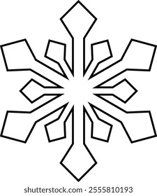 Snowflakes seamless black and white vector