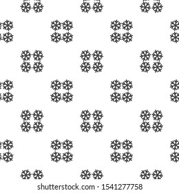 Snowflakes seamless geometric ornamental vector pattern