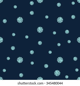 Snowflakes seamless pattern . 