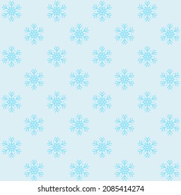 Snowflakes Seamless Pattern - Amazing vector pattern of a snowflake suitable for background, fabric pattern, design asset, halloween, christmas wrapping paper, wallpaper and illustration in general