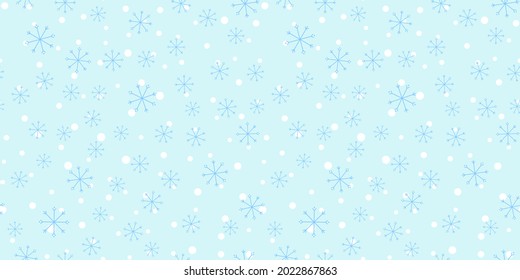El patrón de los copos de nieve es fluido. Ilustración vectorial de fondo de Navidad. Para envolver papel, diseño, postal, tela, ropa de bebé, cuarto de bebé. Concepto de Navidad y Año Nuevo.