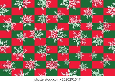 Patrón de Navidades, Patrón de copos de nieve, Fondo sin costuras con copos de nieve, Repetir el diseño para la decoración, Fondos de pantalla, Envoltura, Ropa, Patrón sin costuras con Navidades geométricas