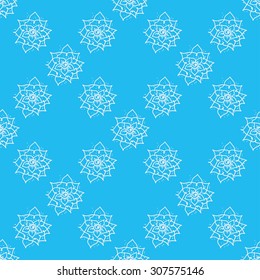 Snowflakes seamless pattern. Christmas background. Winter snow.