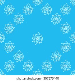 Snowflakes seamless pattern. Christmas background. Winter snow.