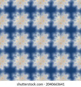 Patrón de copos de nieve sin fisuras para el embalaje de Navidad, textiles, ilustración de nieve.