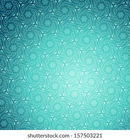 Snowflakes seamless pattern. Kaleidoscope geometric seamless pattern. Abstract vector background. Vector illustration. Eps 10