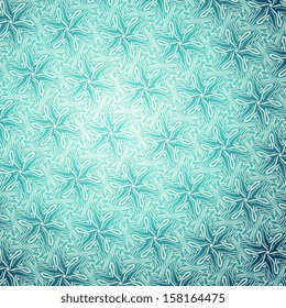 Snowflakes seamless pattern. Kaleidoscope geometric seamless pattern. Abstract vector background. Vector illustration. Eps 10