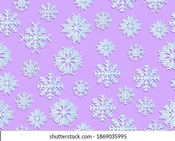 El patrón de los copos de nieve es fluido. Feliz Navidad y Feliz Año Nuevo con caída de la nieve. Estilo plano. Ilustración del vector