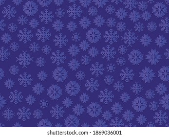 El patrón de los copos de nieve es fluido. Feliz Navidad y Feliz Año Nuevo con caída de la nieve. Estilo plano. Ilustración del vector