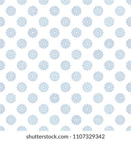 snowflakes seamless pattern on white background 