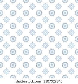 snowflakes seamless pattern on white background 