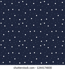 Los copos de nieve se hacen sin fisuras. La nieve cae en segundo plano. Ilustración del vector