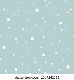 Snowflakes seamless pattern. Snowfall christmas repeat backdrop. Christmas background snowfall, backdrop winter snowflake vector  illustration