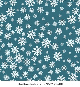 Snowflakes seamless pattern. Snowflake background decoration. Christmas pattern Vector EPS10